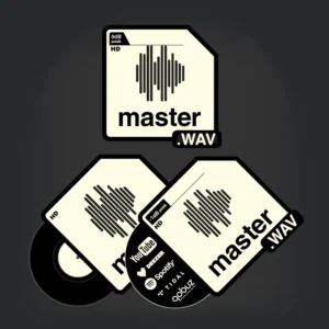 Text - Mastering .wav 24 bit + master distribution digitale + master vinyle